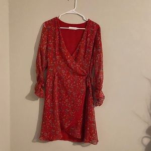 Wrap Floral Dress